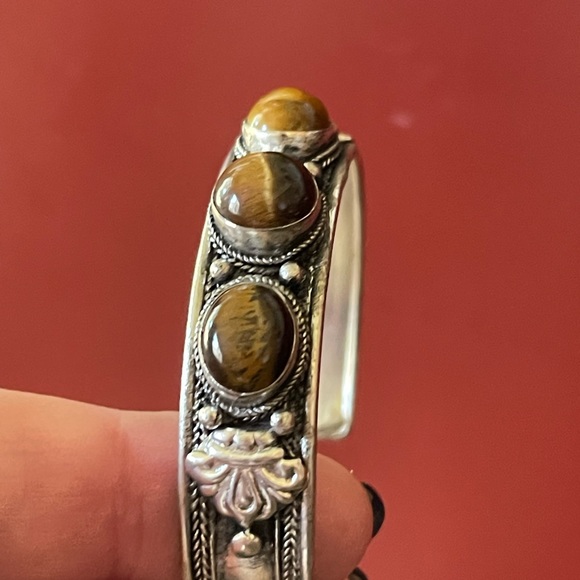 Genuine Tibetan silver gemstone bracelets - Picture 11 of 11